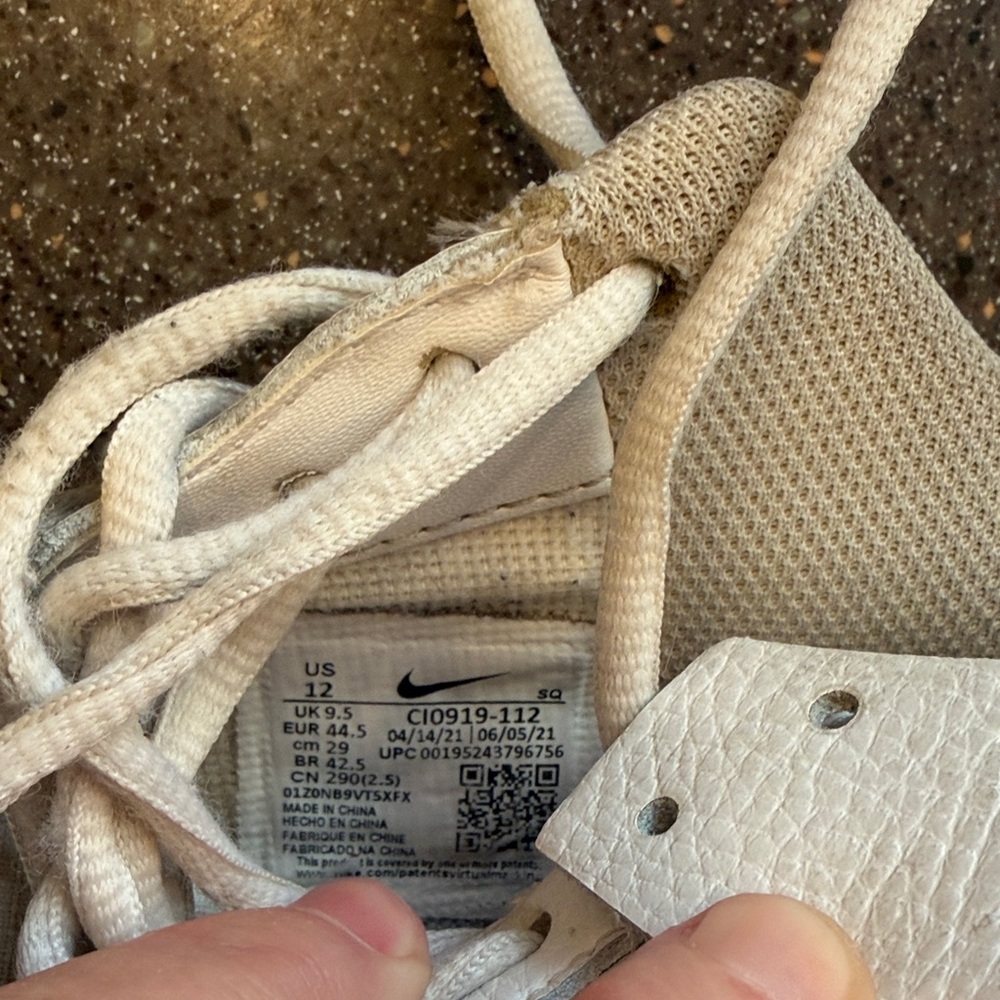 Nike Air Force 1 White and Mint Sneakers with pink Accents - Picture 10 of 12